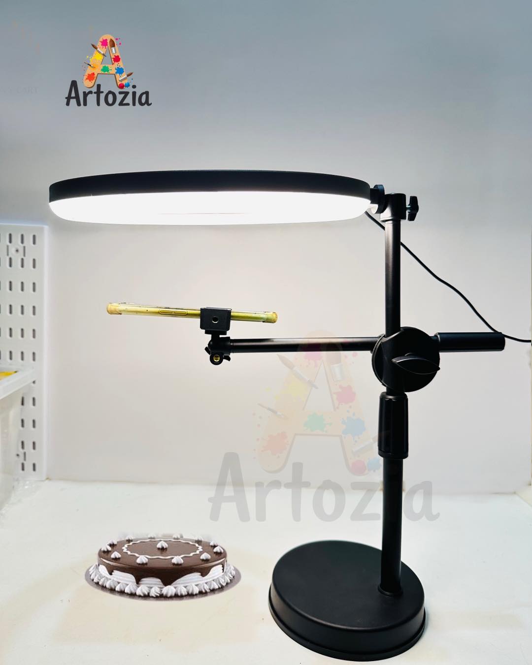 Table Top Stand with Ring Light