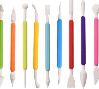 Keep Smiling 8pcs (Yellow) Clay Sculpting Tools Set Pottery Carving Ceramic Modelling, Cake, Chocolate & Clay Carving
