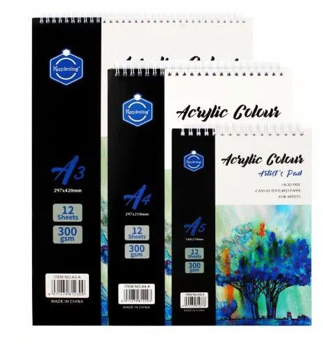 A5 (8 by 5.2 inch) 300 GSM Suitable for use with any medium Acid Free 12 sheets