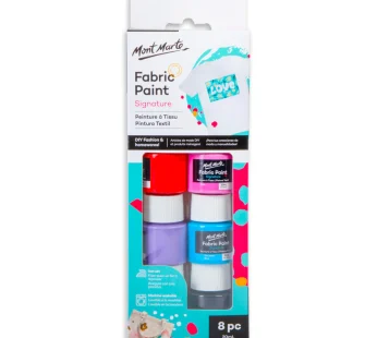 Mont Marte Fabric Paint Set Signature 8pc x 20ml