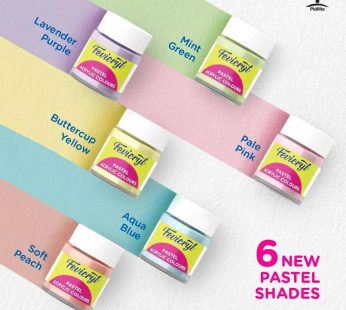 Fevicryl Pastel Acrylic Colours 6pc x 15ml