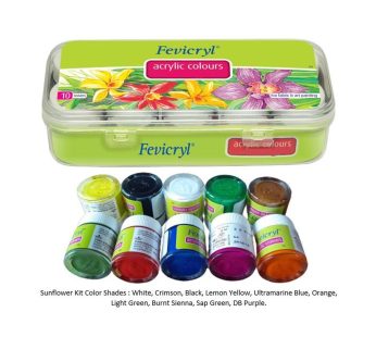 Favicryl Acrylic Colour Set – (10 Colours x 15ml)
