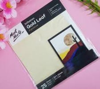 Gold Leaf Mont Marte 25 Sheets
