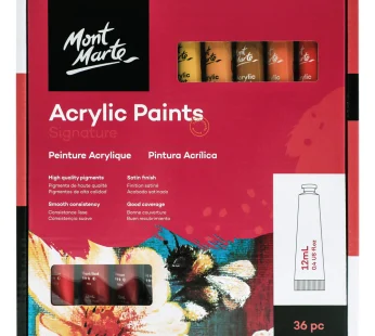 Mont Marte Acrylic Paints Set Signature 36pc x 12ml