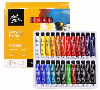 Mont Marte Acrylic Colour Paint Set 12 Ml 24Pis