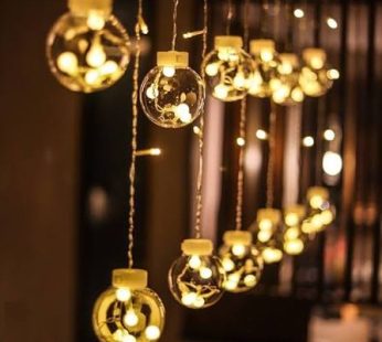 Wish Ball LED Fairy Light for Curtains- 14 feet, 12 Wish Ball