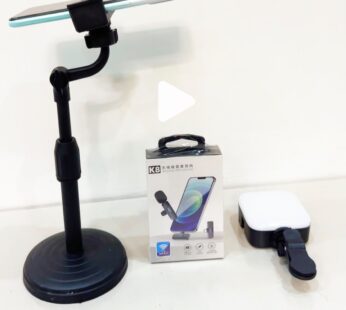 Mini Content creator Combo Stand Light Maicrophone